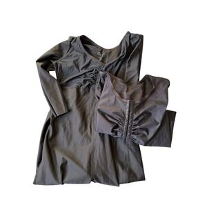 ISAVELA Comprexxwear Compression Bodysuit & Top Set Black Excellent Women 2XL